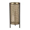 18.55" Antiqued Gold And Brown Contemporary Candle Stand -Ornaments Store dtri 19695 1 79244.1588359281