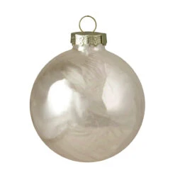 12ct Champagne Shiny Glass Christmas Ball Ornaments 2.75" (70mm)