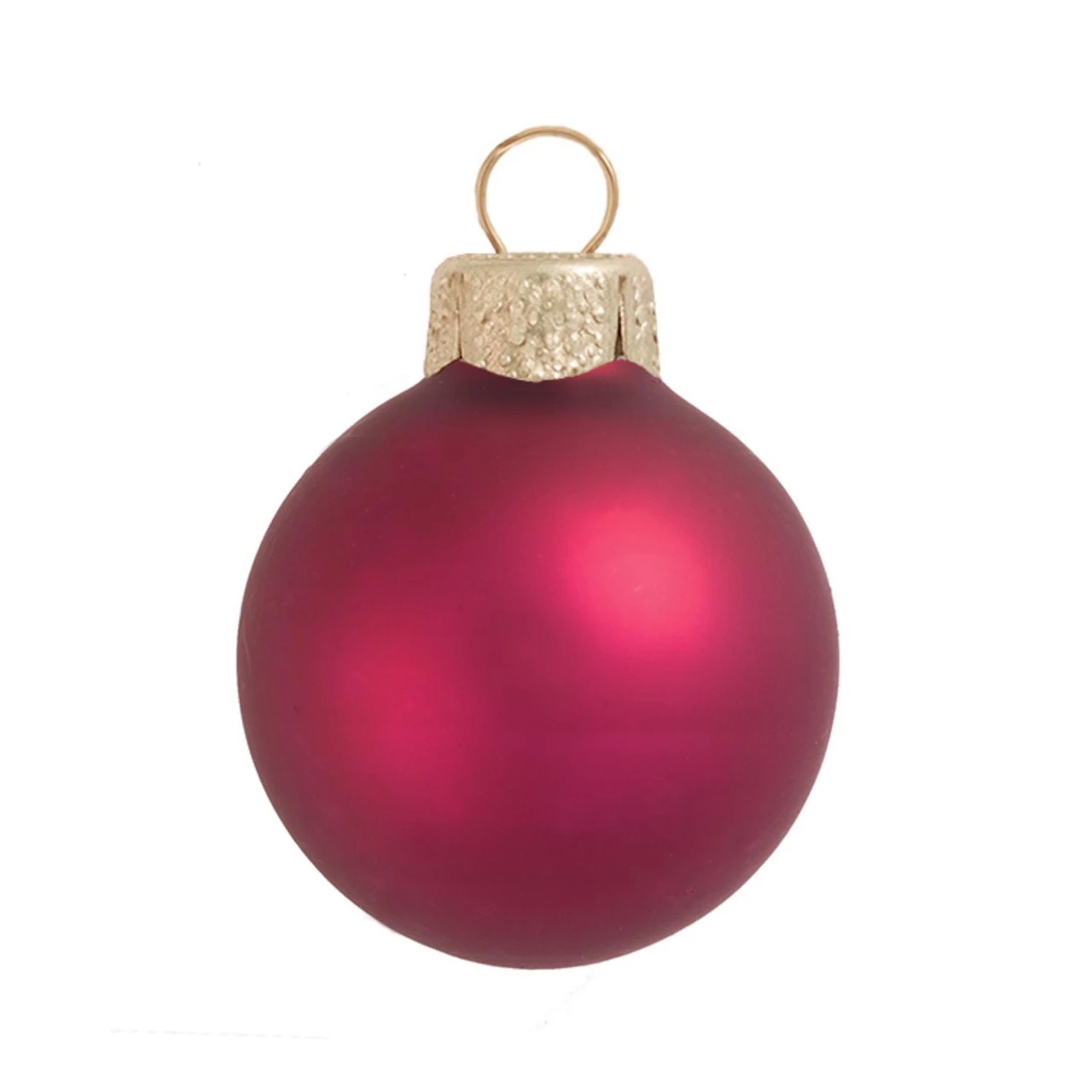 12ct Berry Red Matte Glass Christmas Ball Ornaments 2.75" (70mm) 3 12ct Berry Red Matte Glass Christmas Ball Ornaments 2.75" (70mm)