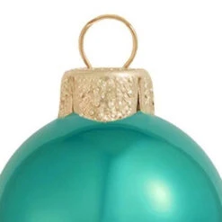 40ct Turquoise Green Glass Shiny Finish Christmas Ball Ornaments 1.5" (35mm) -Ornaments Store dwhi2028941 17742.1645058418