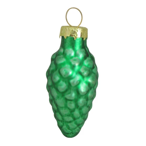 56ct Matte Green Glass Pinecone Christmas Ornaments 1.75" (45mm) 5 56ct Matte Green Glass Pinecone Christmas Ornaments 1.75" (45mm) - Image 3