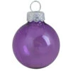 28ct Soft Lavender Clear Glass Ball Christmas Ornaments 2" (50mm)