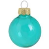 40ct Turquoise Clear Glass Ball Christmas Ornaments 1.5" (40mm) -Ornaments Store dwhi2031040 65313.1588371147