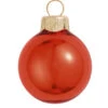 6ct Henna Red Shiny Glass Christmas Ball Ornaments 4" (100mm)