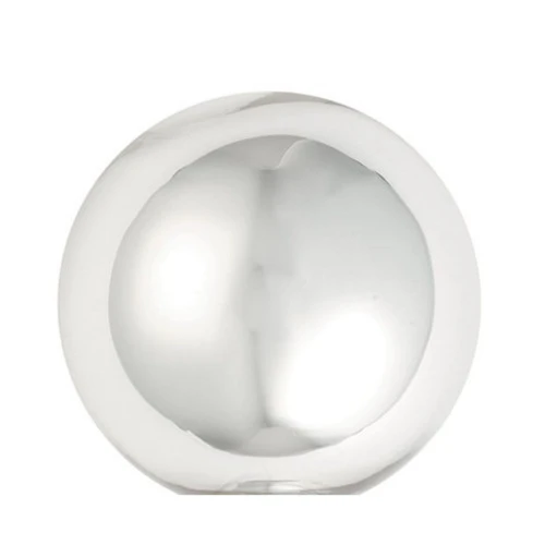 2ct Silver Glass Shiny Christmas Ball Ornaments 6" (150mm) 4 2ct Silver Glass Shiny Christmas Ball Ornaments 6" (150mm) - Image 2