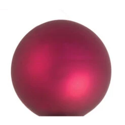 8ct Berry Red Glass Matte Christmas Ball Ornaments 3.25" (80mm) -Ornaments Store dwhi 28594 2 38683.1670489782