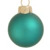 8ct Teal Green Matte Glass Christmas Ball Ornaments 3.25" (80mm) -Ornaments Store dwhi 28924 1 05774.1588371446