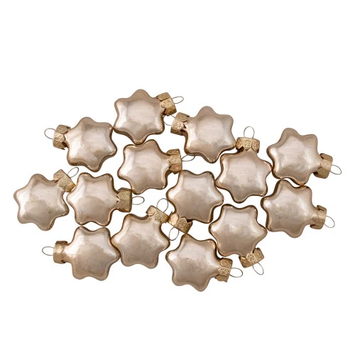 56ct Shiny Gold Glass Star Christmas Ornaments 1.75" (45mm) 5 56ct Shiny Gold Glass Star Christmas Ornaments 1.75" (45mm) - Image 3