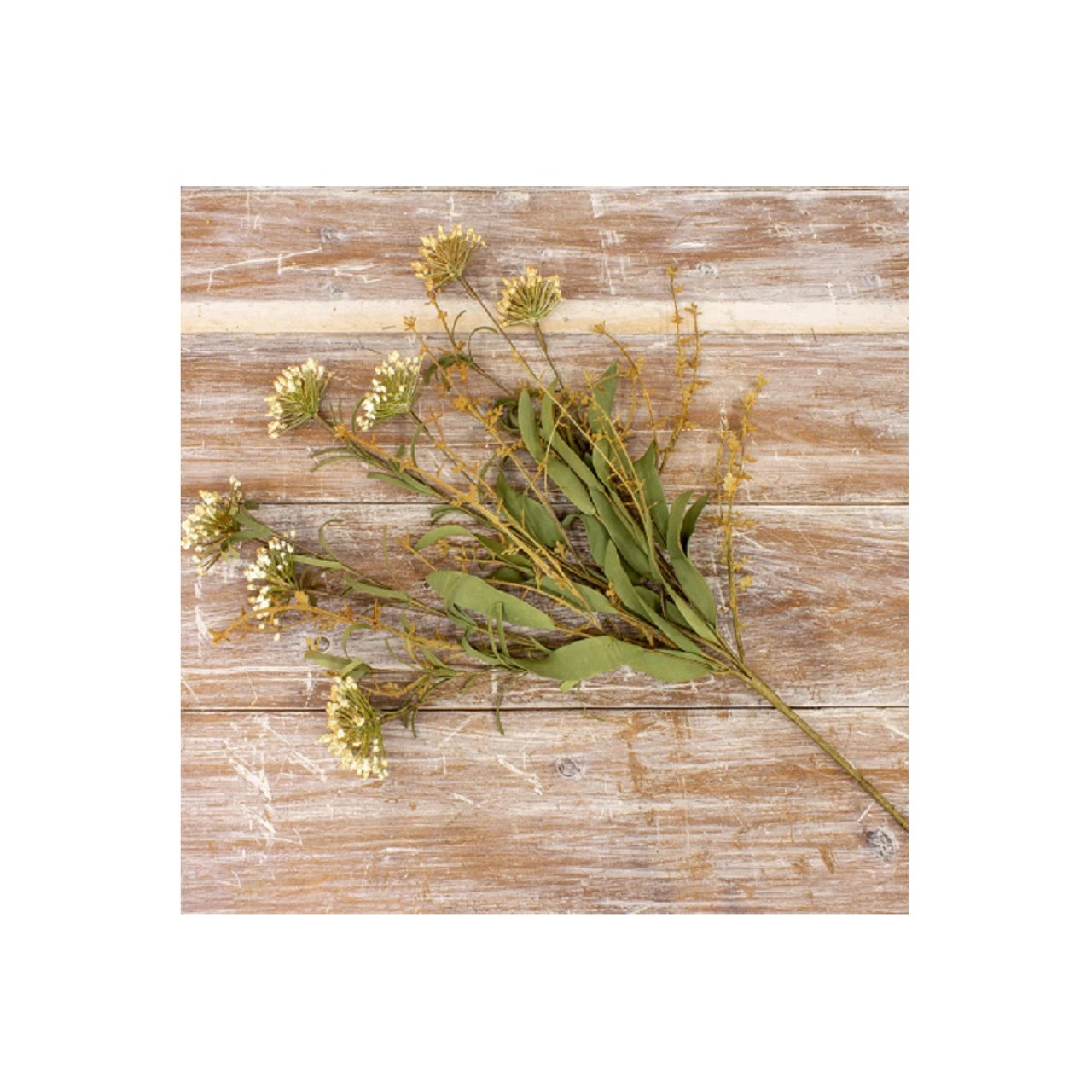 Set Of 4 Faux Green, Brown And White Lavender Pomegranate Fall Pick, 13" 3 Set Of 4 Faux Green, Brown And White Lavender Pomegranate Fall Pick, 13"