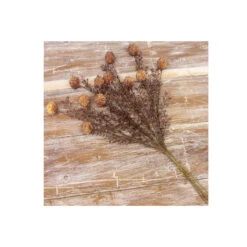 Set Of 4 Faux Green, Rust Orange And Brown Fall Pick, 20"