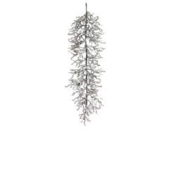 4' Silver Artificial Plastic Tinsel Christmas Garland