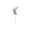 14" Red And White Check Reindeer Design Christmas Pick -Ornaments Store dwing fxq96629 99011.1587644190