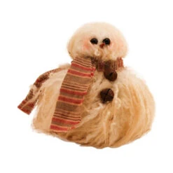 5" Beige And Brown Baby Chumley Snowman