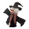 8" Plush Snowman In Black Witch's Hat And Scarf Christmas Figure -Ornaments Store dwing tdx76347 1 02660.1588406310