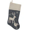 20" Burlap Christmas Stocking With Gray Felt Animal Stencil Design And Burlap Cuff -Ornaments Store dyno 1198142 2 1 71982.1588370944