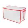 21" White And Red Holiday Collections Solid Zip Up Christmas Storage Bag -Ornaments Store dyno 78002 72917.1588357392