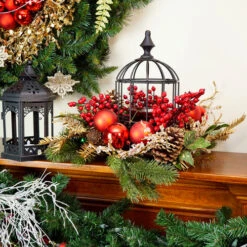 Northlight 19" Red And Green Berry With Pine Cone Birdcage Christmas Pillar Candle Holder 7 Northlight 19" Red And Green Berry With Pine Cone Birdcage Christmas Pillar Candle Holder -Ornaments Store dzhzly0xewuil8v8fo43wc4opox6n5mb 87298.1588371287