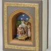 Roman 6.25" Brown And Blue Holy Family Nativity Musical Book Decor