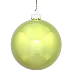 Shiny Lime Green Shatterproof Christmas Ball Ornament 8" (200mm)