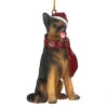 3.5" German Shepherd Dog Christmas Ornament