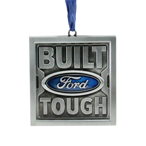 Northlight 3" Brushed Nickel Plated Built Ford Tough Christmas Ornament 3 Northlight 3" Brushed Nickel Plated Built Ford Tough Christmas Ornament