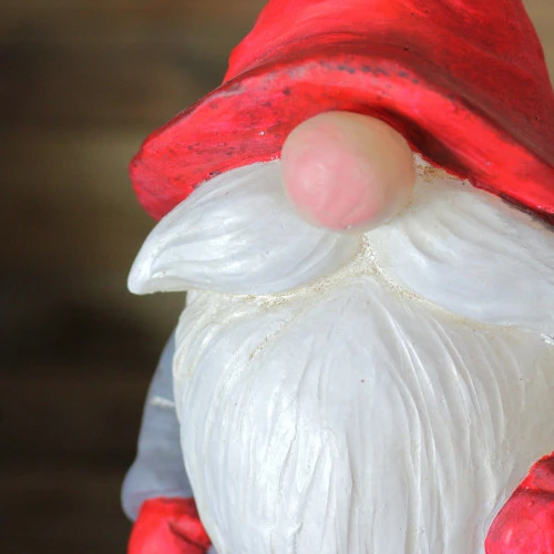 Northlight 16” Gray And Red Decorative Christmas Gnome Figurine 6 Northlight 16” Gray And Red Decorative Christmas Gnome Figurine - Image 4