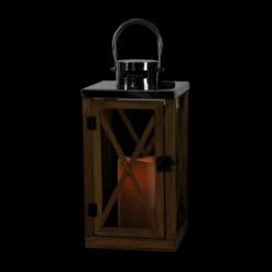 13.5" Rustic Wood And Stainless Steel Lantern With LED Flameless Pillar Candle With Timer 8 13.5" Rustic Wood And Stainless Steel Lantern With LED Flameless Pillar Candle With Timer -Ornaments Store gpgcqzo2x32vzdhgbu3aewf7ojvkb0mo 80806.1665087791