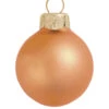6ct Burnt Orange Glass Matte Finish Christmas Ball Ornaments 4" (100mm)
