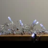 6.5' LED Lighted Artificial Christmas Garland With Silver Beads