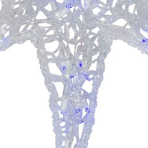 24" Clear And Blue LED Lighted Color Changing Hanging Star Of Bethlehem Christmas Decoration 5 24" Clear And Blue LED Lighted Color Changing Hanging Star Of Bethlehem Christmas Decoration - Image 3