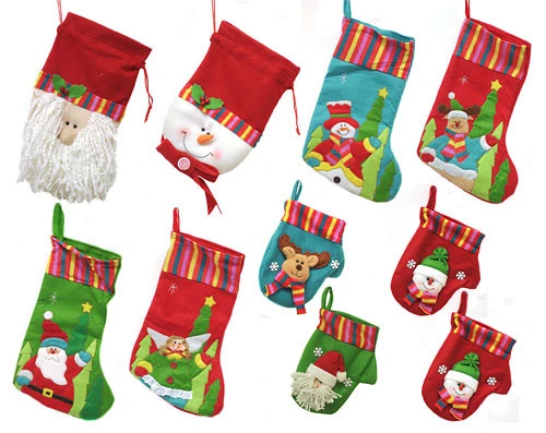 10-Piece Winter Wonderland Christmas Stocking And Novelty Gift Bag Set 14" 4 10-Piece Winter Wonderland Christmas Stocking And Novelty Gift Bag Set 14" - Image 2