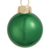 Whitehurst 28ct Green Pearl Glass Christmas Ball Ornaments 2" (50mm) - 27962