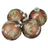 Northlight 4ct Brown And Gold 2-Finish Floral Glass Christmas Ball Ornaments 3.25" (80mm) -Ornaments Store idgc8xvhhzdmffqp9sh0gkz5xw66opc4 03799.1665432997