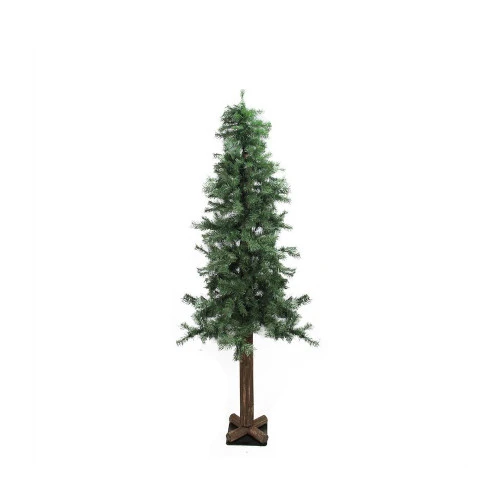 9' Slim Traditional Woodland Alpine Artificial Christmas Tree - Unlit 3 9' Slim Traditional Woodland Alpine Artificial Christmas Tree - Unlit