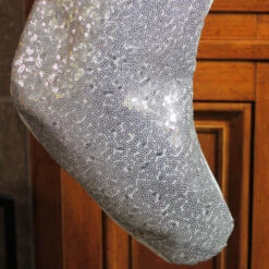 Northlight 18" Silver Sequins With A White Faux Fur Trim Christmas Stocking -Ornaments Store inow3jvd4ira5kzv1aynau1x8bmfgit0 32775.1665610748