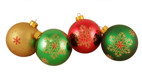 4ct Multi-Color Snowflake Shatterproof 2-Finish Christmas Ball Ornaments 3.25" (80mm) 3 4ct Multi-Color Snowflake Shatterproof 2-Finish Christmas Ball Ornaments 3.25" (80mm)