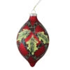 Northlight Red And Green Geometric Plaid Mistletoe Finial Glass Christmas Ornament 4.75" (120mm) -Ornaments Store k4hverutt7u4gf4sslt5ywgbw4pmpesq 95322.1588362281