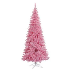 7.5' Pre-Lit Medium Ashley Spruce Artificial Christmas Tree - Pink And Clear Lights