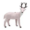 Kurt Adler 6" Blush Pink And Brown Right Facing Reindeer Christmas Ornament