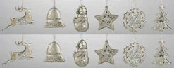 Roman Club Pack Of 12 Gold Christmas Treasure Mosaic Symbol Ornaments 4"