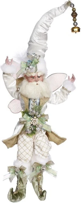 Mark Roberts White And Gold Wintermint Christmas Fairy - Medium 16" 3 Mark Roberts White And Gold Wintermint Christmas Fairy - Medium 16"
