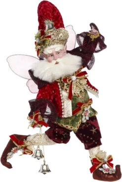 20" Red And White Mark Roberts Christmas Fairy Figurine