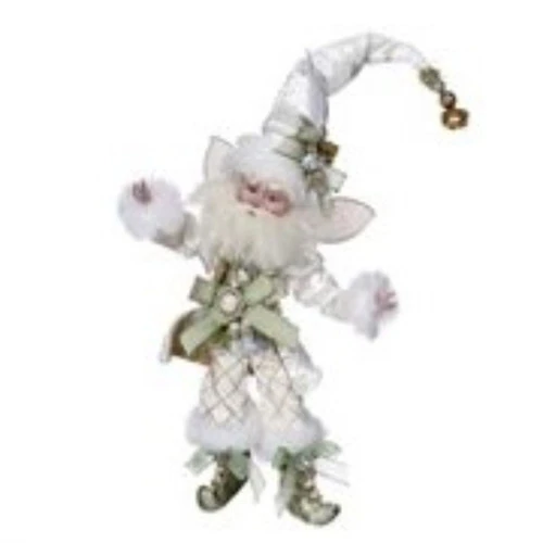 9.5" White And Green Wintermint Mark Roberts Fairy Christmas Ornament 4 9.5" White And Green Wintermint Mark Roberts Fairy Christmas Ornament - Image 2
