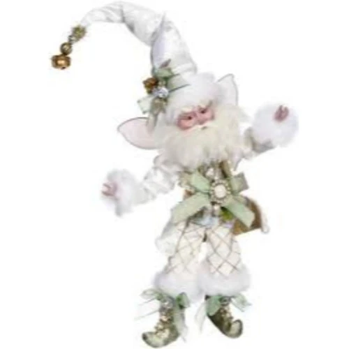 Mark Roberts White And Gold Wintermint Christmas Fairy - Medium 16" 4 Mark Roberts White And Gold Wintermint Christmas Fairy - Medium 16" - Image 2