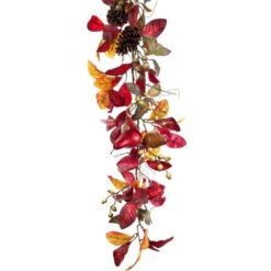 Melrose 5' X 9.5" Red And Yellow Foliage With Pine Cones Artificial Christmas Garland - Unlit 7 Melrose 5' X 9.5" Red And Yellow Foliage With Pine Cones Artificial Christmas Garland - Unlit -Ornaments Store melrose 60234 3 95301.1665610427