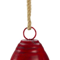 Melrose 8.5" Red And Brown Rustic Hanging Christmas Bell -Ornaments Store melrose 68846 2 24560.1588357625