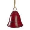 Melrose 8.5" Red And Brown Rustic Hanging Christmas Bell