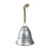 Melrose 8.5" Silver And Beige Country Rustic Hanging Christmas Bell -Ornaments Store melrose 68848 41385.1588370596