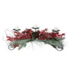 Melrose 30" Red Frosted Berry And Pine Needle Christmas Candle Holder 1 Melrose 30" Red Frosted Berry And Pine Needle Christmas Candle Holder -Ornaments Store melrose 69406 19725.1588357423