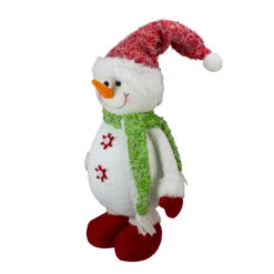 Melrose 17" White And Red Standing Snowman Christmas Tabletop Figure -Ornaments Store melrose 72757 b 1 82076.1588406264